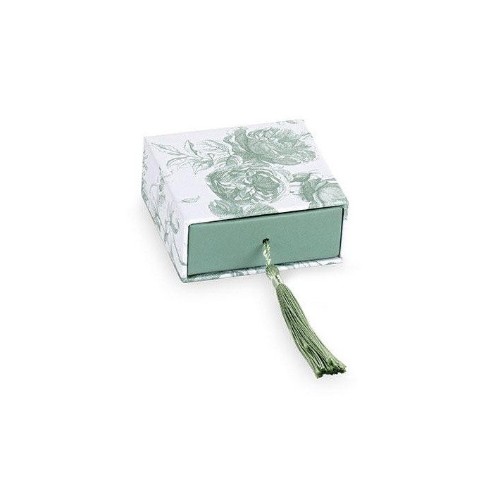 SCATOLA CASSETTO 7X7X3CM TOILE